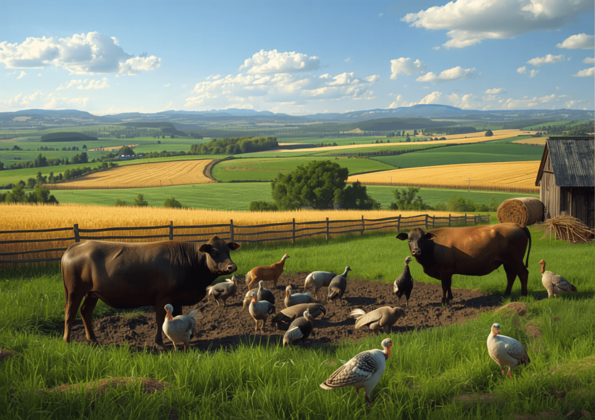 Farm landscape